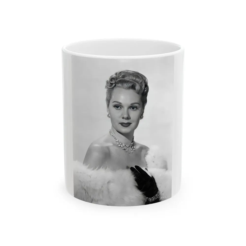 Adele Jergens #210 (Vintage Female Icon) White Coffee Mug-11oz-Go Mug Yourself