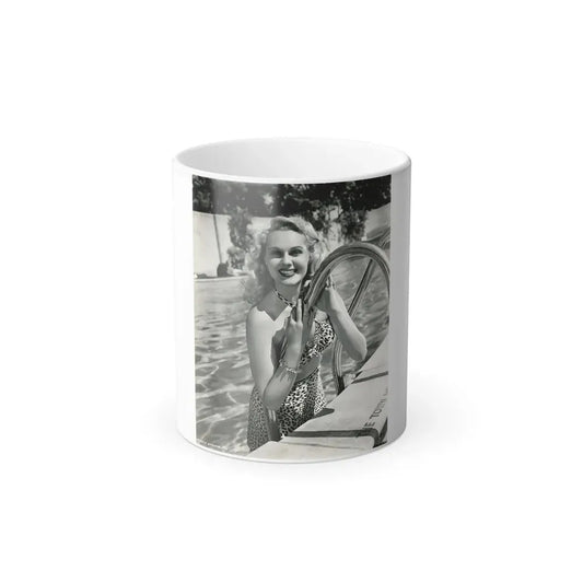 Adele Jergens #211 (Vintage Female Icon) Color Changing Coffee Mug 11oz - Go Mug Yourself