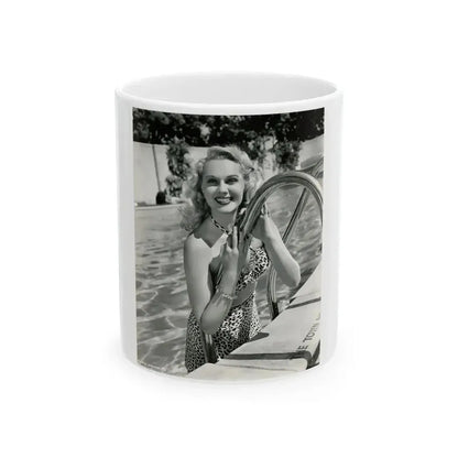 Adele Jergens #211 (Vintage Female Icon) White Coffee Mug 11oz - Go Mug Yourself
