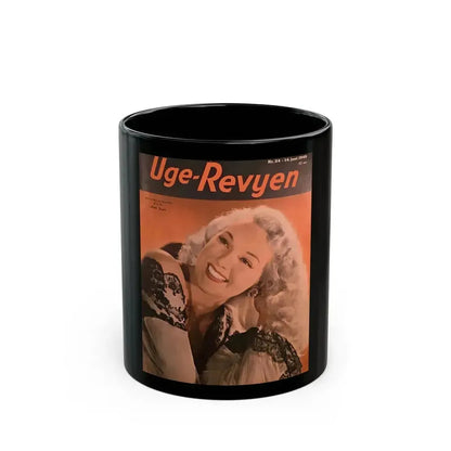 Adele Jergens #212 - Mag. Cover (Vintage Female Icon) Black Coffee Mug 11oz - Go Mug Yourself
