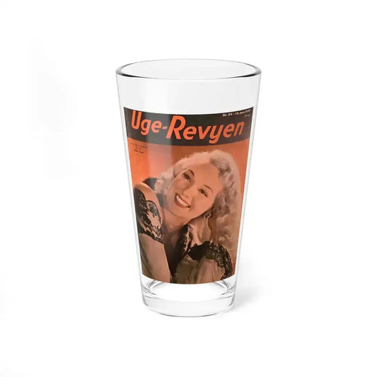 Adele Jergens #212 - Mag. Cover (Vintage Female Icon) Pint Glass 16oz 16oz - Go Mug Yourself