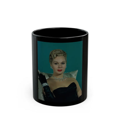 Adele Jergens #213 (Vintage Female Icon) Black Coffee Mug-11oz-Go Mug Yourself