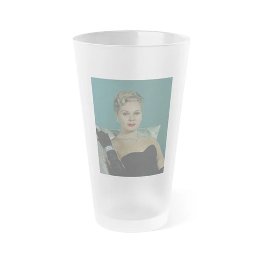 Adele Jergens #213 (Vintage Female Icon) Frosted Pint Glass 16oz-16oz-Frosted-Go Mug Yourself