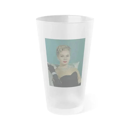 Adele Jergens #213 (Vintage Female Icon) Frosted Pint Glass 16oz 16oz Frosted - Go Mug Yourself