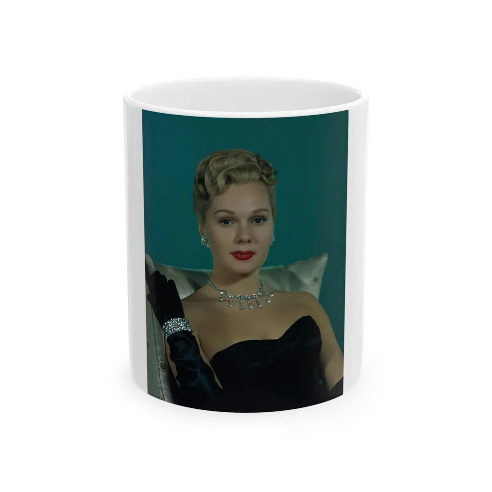 Adele Jergens #213 (Vintage Female Icon) White Coffee Mug-11oz-Go Mug Yourself