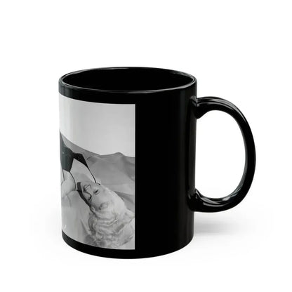 Adele Jergens #214 (Vintage Female Icon) Black Coffee Mug - Go Mug Yourself