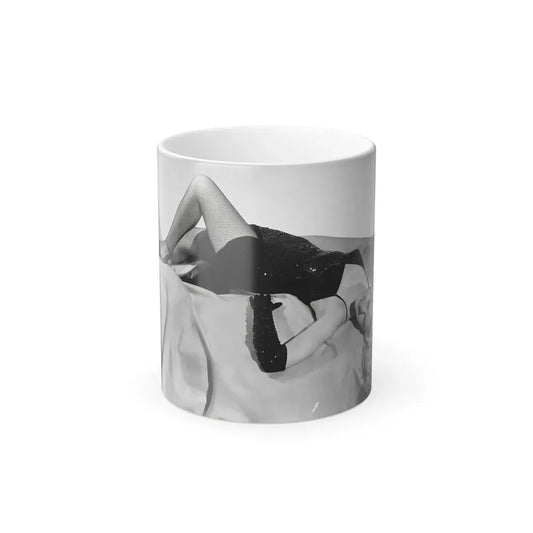 Adele Jergens #214 (Vintage Female Icon) Color Changing Coffee Mug 11oz - Go Mug Yourself