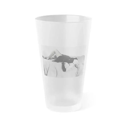 Adele Jergens #214 (Vintage Female Icon) Frosted Pint Glass 16oz 16oz Frosted - Go Mug Yourself
