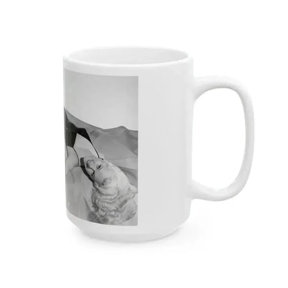 Adele Jergens #214 (Vintage Female Icon) White Coffee Mug - Go Mug Yourself