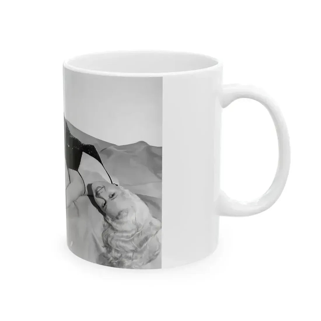 Adele Jergens #214 (Vintage Female Icon) White Coffee Mug - Go Mug Yourself