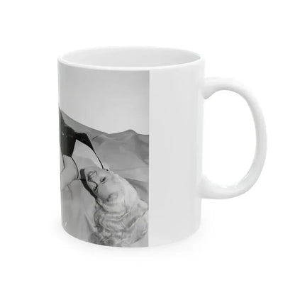 Adele Jergens #214 (Vintage Female Icon) White Coffee Mug - Go Mug Yourself