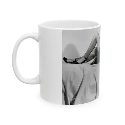 Adele Jergens #214 (Vintage Female Icon) White Coffee Mug - Go Mug Yourself