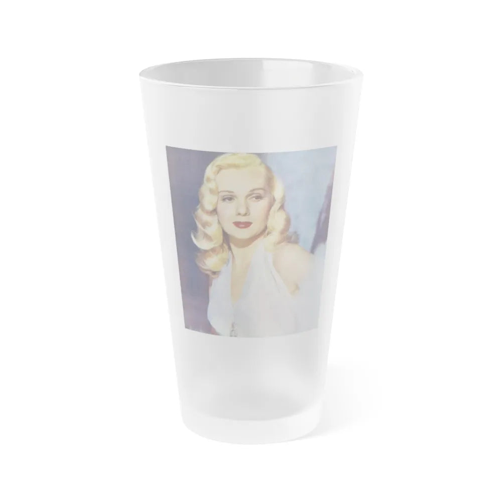 Adele Jergens #218 (Vintage Female Icon) Frosted Pint Glass 16oz-16oz-Frosted-Go Mug Yourself