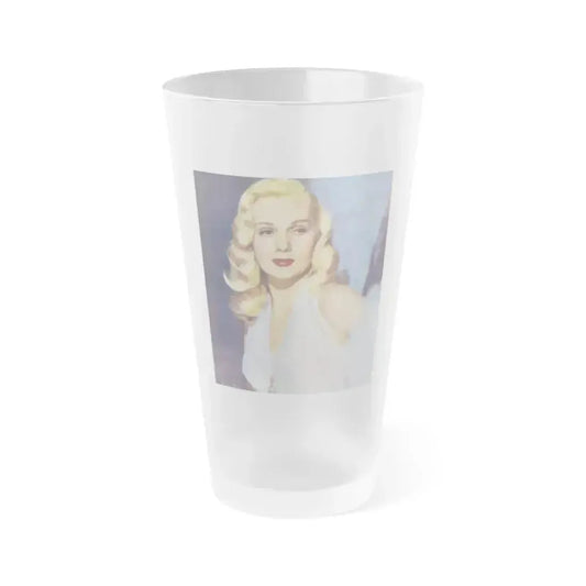 Adele Jergens #218 (Vintage Female Icon) Frosted Pint Glass 16oz 16oz Frosted - Go Mug Yourself
