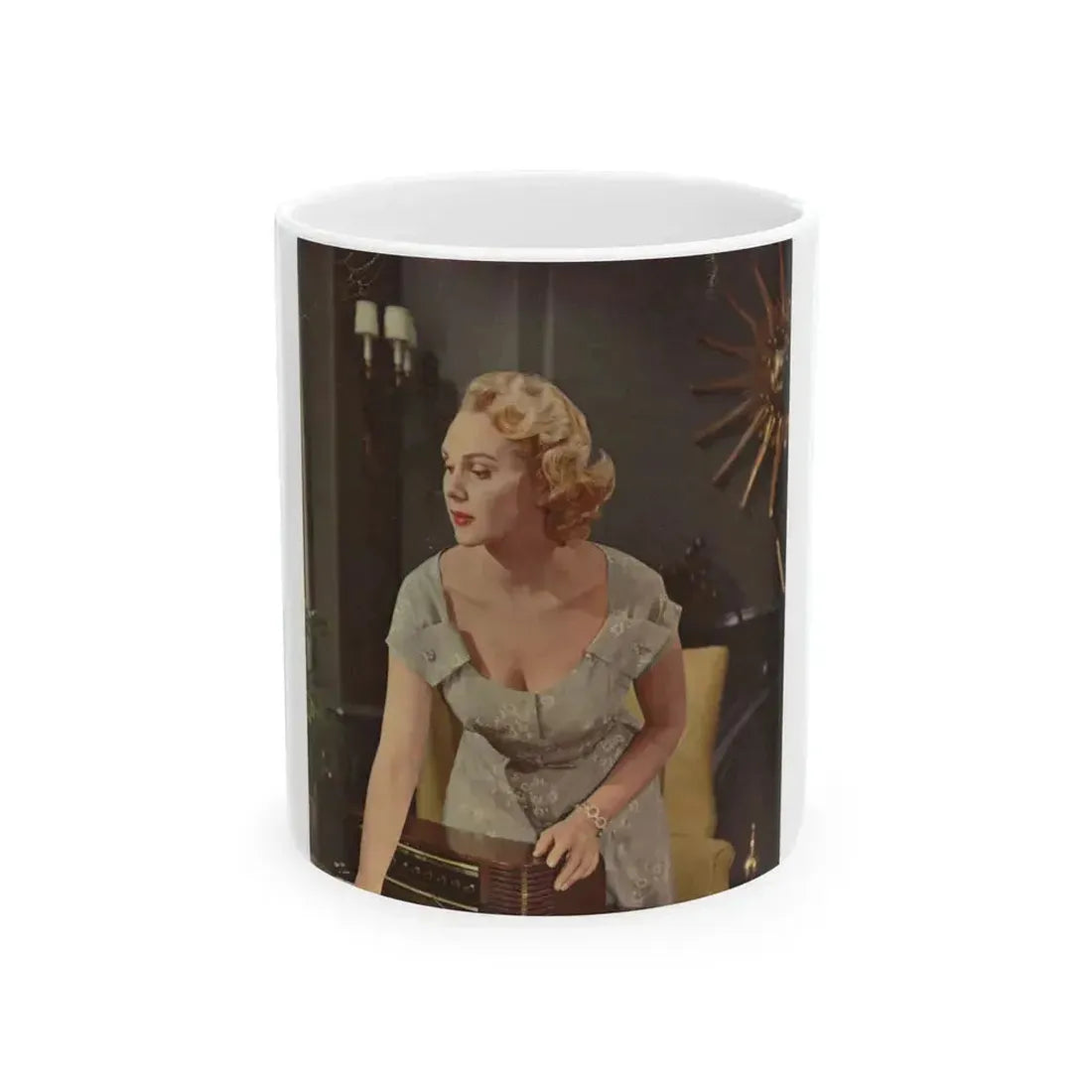 Adele Jergens #224 - Promo Photo Lobby Card from ''The Cobweb'' '55 Film (Vintage Female Icon) White Coffee Mug 11oz - Go Mug Yourself