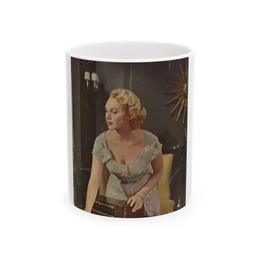 Adele Jergens #224 - Promo Photo Lobby Card from ''The Cobweb'' '55 Film (Vintage Female Icon) White Coffee Mug 11oz - Go Mug Yourself