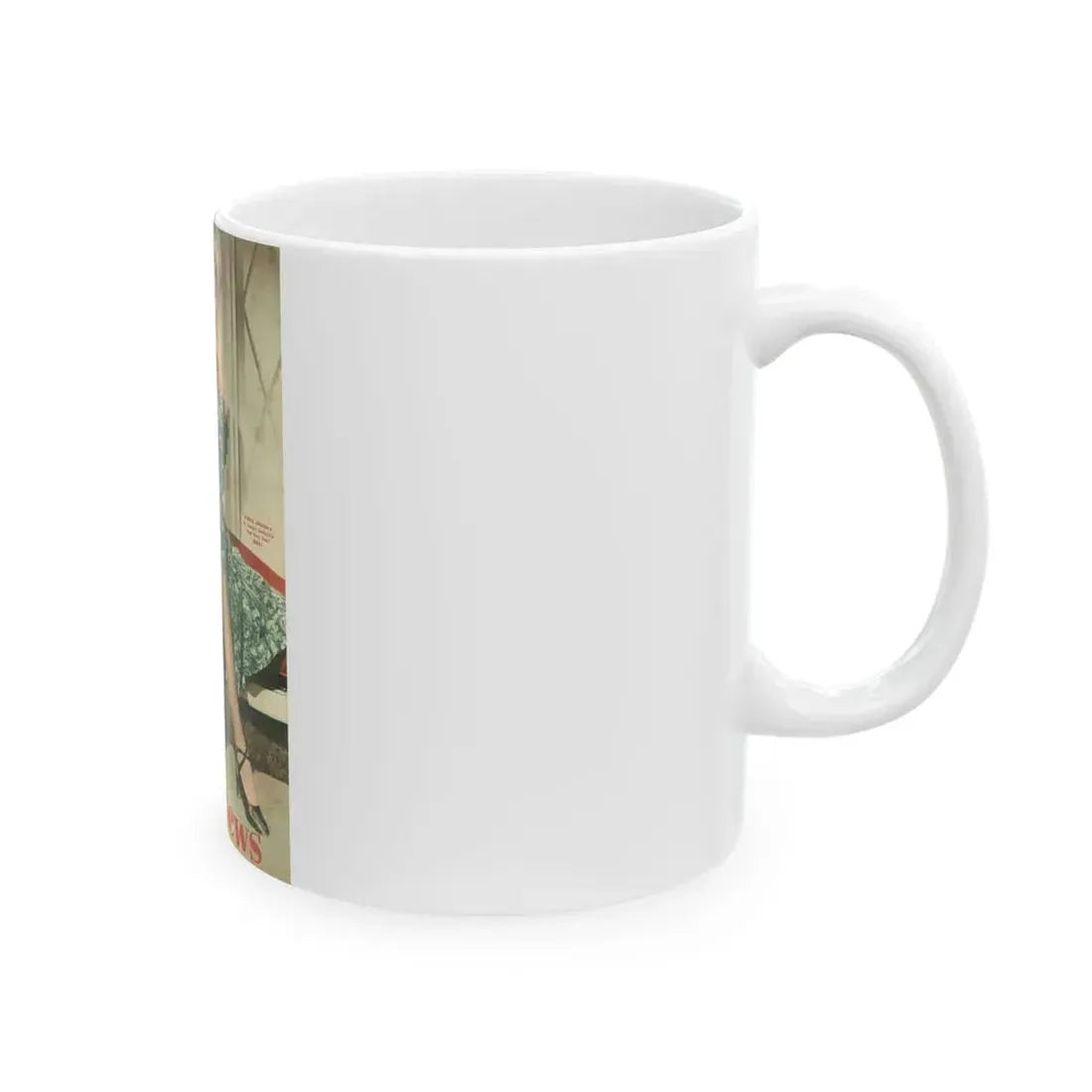 Adele Jergens #228 - Screen News Mag. Cover 10-20-50 (Vintage Female Icon) White Coffee Mug - Go Mug Yourself