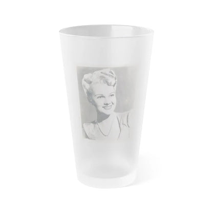 Adele Jergens #229 1 (Vintage Female Icon) Frosted Pint Glass 16oz-16oz-Frosted-Go Mug Yourself