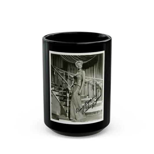 Adele Jergens #229 (Vintage Female Icon) Black Coffee Mug 15oz - Go Mug Yourself