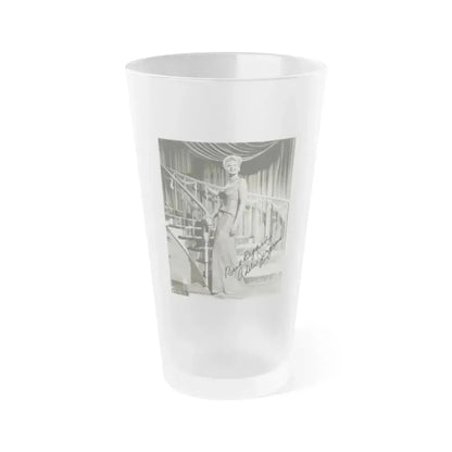 Adele Jergens #229 (Vintage Female Icon) Frosted Pint Glass 16oz 16oz Frosted - Go Mug Yourself