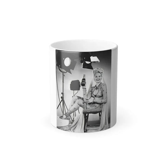 Adele Jergens #230 (Vintage Female Icon) Color Changing Coffee Mug 11oz - Go Mug Yourself