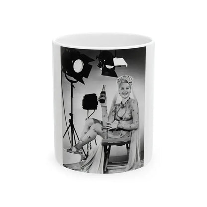 Adele Jergens #230 (Vintage Female Icon) White Coffee Mug 11oz - Go Mug Yourself