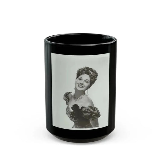 Adele Jergens #235 (Vintage Female Icon) Black Coffee Mug 15oz - Go Mug Yourself