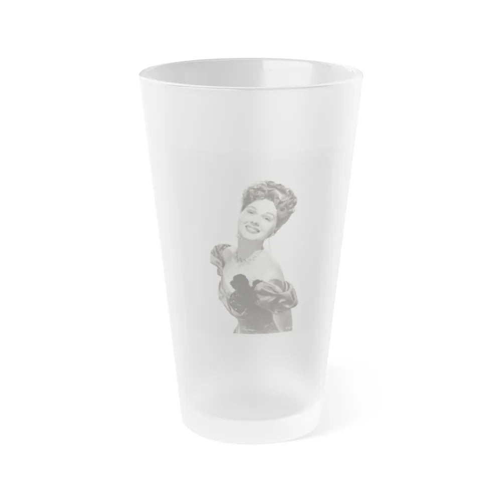 Adele Jergens #235 (Vintage Female Icon) Frosted Pint Glass 16oz-16oz-Frosted-Go Mug Yourself