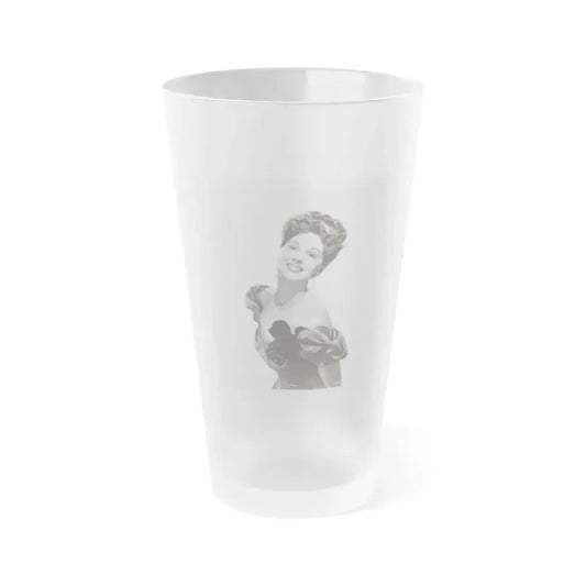 Adele Jergens #235 (Vintage Female Icon) Frosted Pint Glass 16oz 16oz Frosted - Go Mug Yourself
