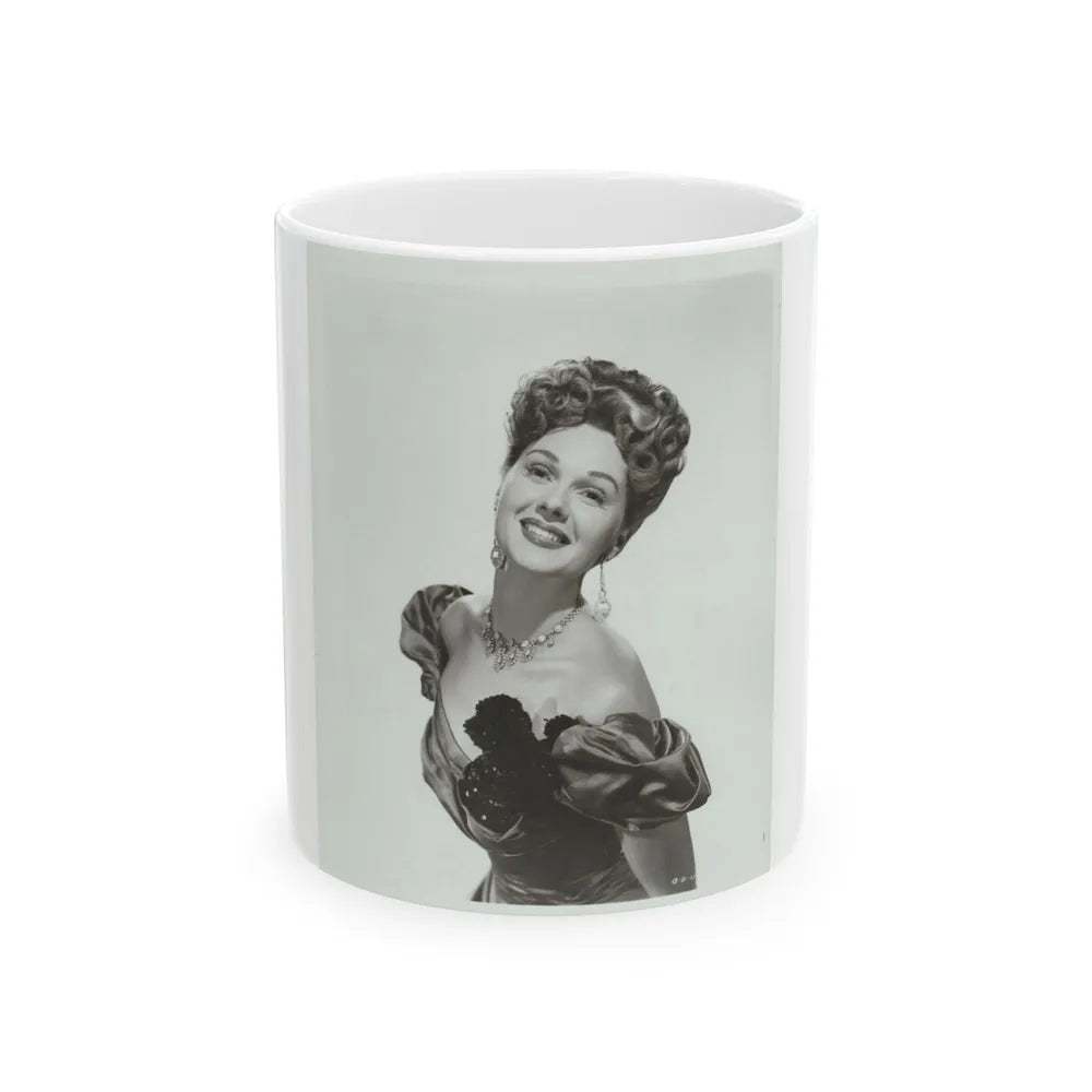 Adele Jergens #235 (Vintage Female Icon) White Coffee Mug-11oz-Go Mug Yourself