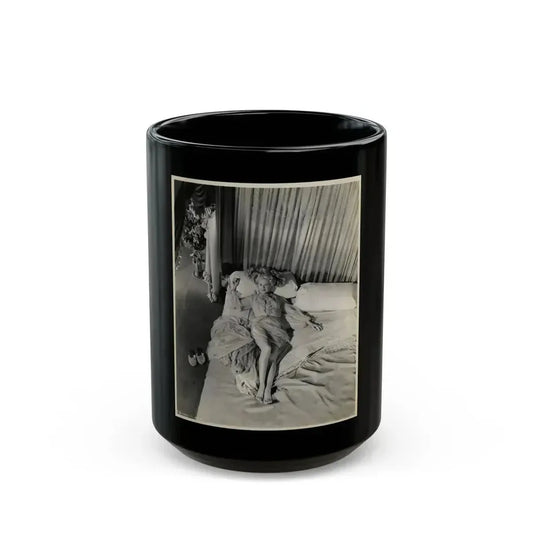 Adele Jergens #237 (Vintage Female Icon) Black Coffee Mug 15oz - Go Mug Yourself