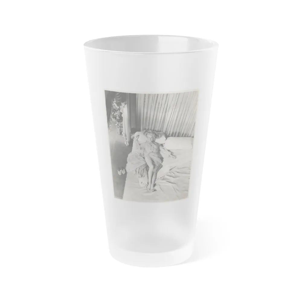 Adele Jergens #237 (Vintage Female Icon) Frosted Pint Glass 16oz-16oz-Frosted-Go Mug Yourself