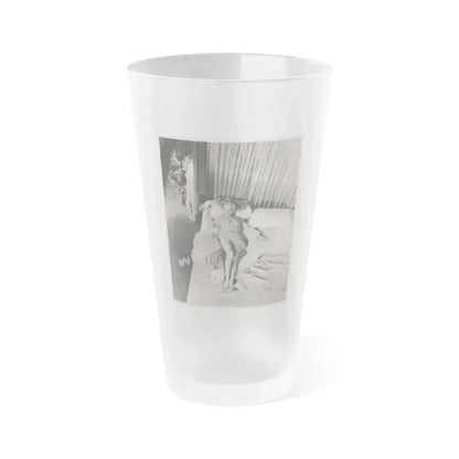 Adele Jergens #237 (Vintage Female Icon) Frosted Pint Glass 16oz 16oz Frosted - Go Mug Yourself