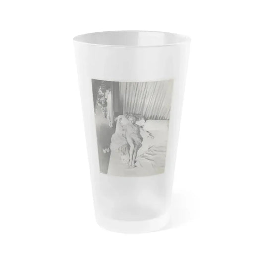 Adele Jergens #237 (Vintage Female Icon) Frosted Pint Glass 16oz 16oz Frosted - Go Mug Yourself