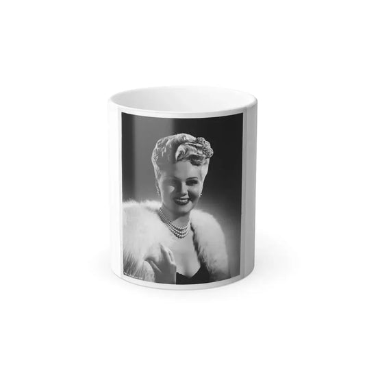 Adele Jergens #24 (Vintage Female Icon) Color Changing Coffee Mug 11oz - Go Mug Yourself