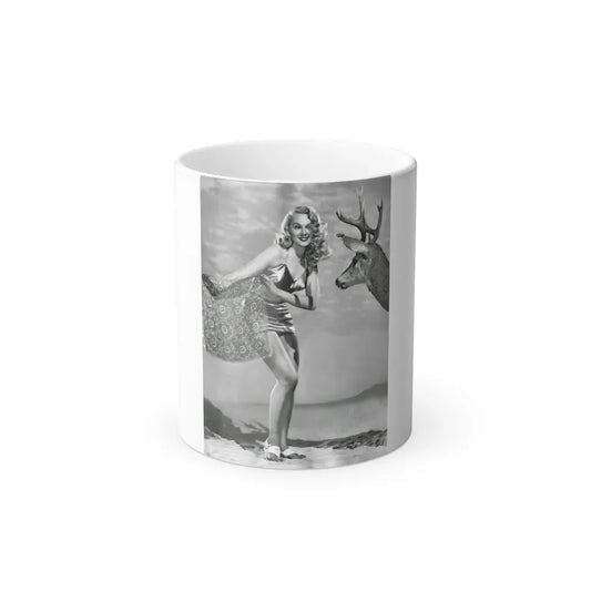 Adele Jergens #241 (Vintage Female Icon) Color Changing Coffee Mug 11oz - Go Mug Yourself