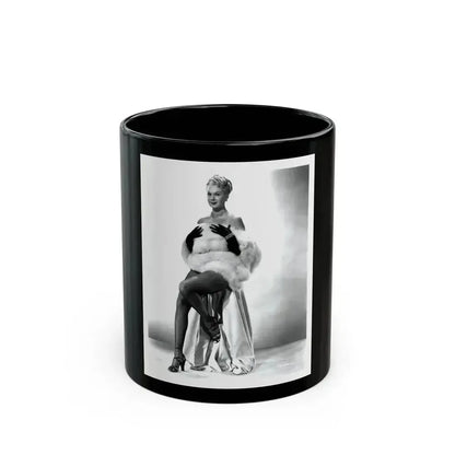 Adele Jergens #243 - 8x10 B&W Glamour Promo Photo for ''Armored Car Robbery'' '50 Film (Vintage Female Icon) Black Coffee Mug 11oz - Go Mug Yourself