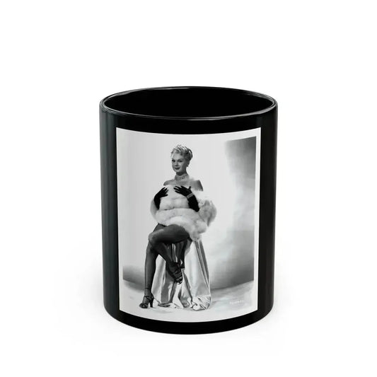 Adele Jergens #243 - 8x10 B&W Glamour Promo Photo for ''Armored Car Robbery'' '50 Film (Vintage Female Icon) Black Coffee Mug 11oz - Go Mug Yourself