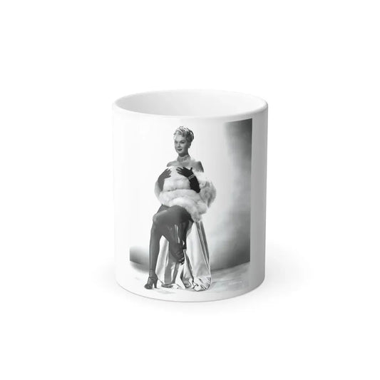 Adele Jergens #243 - 8x10 B&W Glamour Promo Photo for ''Armored Car Robbery'' '50 Film (Vintage Female Icon) Color Changing Coffee Mug 11oz - Go Mug Yourself