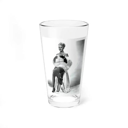 Adele Jergens #243 - 8x10 B&W Glamour Promo Photo for ''Armored Car Robbery'' '50 Film (Vintage Female Icon) Pint Glass 16oz 16oz - Go Mug Yourself