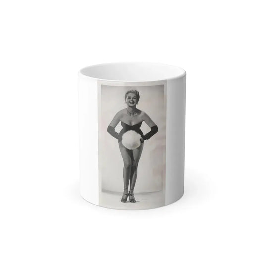 Adele Jergens #244 - 5x9 Vintage B&W Full Body Glamour Promo Photo for ''Armored Car Robbery'' 10-15-50 (Vintage Female Icon) Color Changing Coffee Mug 11oz - Go Mug Yourself