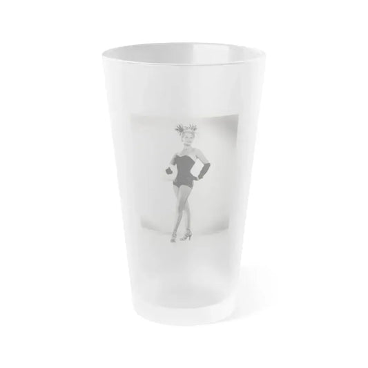 Adele Jergens #245 - 8x10 Vintage B&W Glamour Promo Photo for ''Armored Car Robbery'' '50 Film 1 (Vintage Female Icon) Frosted Pint Glass 16oz 16oz Frosted - Go Mug Yourself