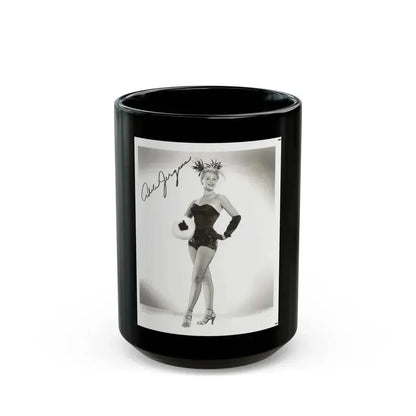 Adele Jergens #245 - 8x10 Vintage B&W Glamour Promo Photo for ''Armored Car Robbery'' '50 Film (Vintage Female Icon) Black Coffee Mug 15oz - Go Mug Yourself