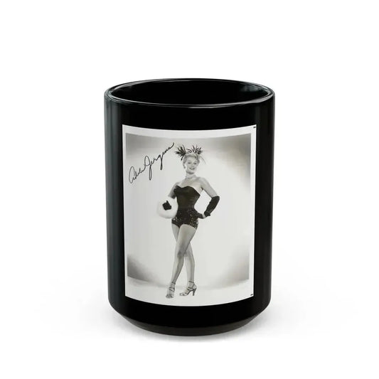 Adele Jergens #245 - 8x10 Vintage B&W Glamour Promo Photo for ''Armored Car Robbery'' '50 Film (Vintage Female Icon) Black Coffee Mug 15oz - Go Mug Yourself