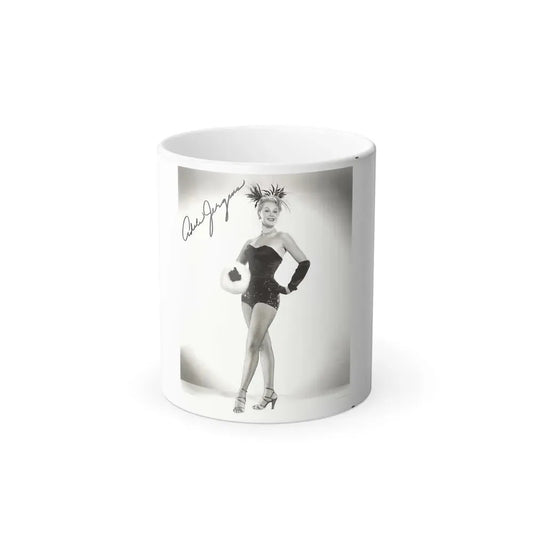 Adele Jergens #245 - 8x10 Vintage B&W Glamour Promo Photo for ''Armored Car Robbery'' '50 Film (Vintage Female Icon) Color Changing Coffee Mug 11oz - Go Mug Yourself