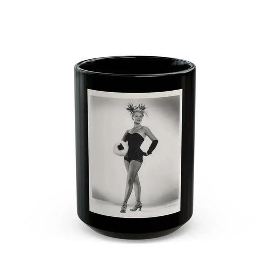 Adele Jergens #245 - 8x10 Vintage B&W Glamour Promo Photo for ''Armored Car Robbery'' '50 Film_1 (Vintage Female Icon) Black Coffee Mug 15oz - Go Mug Yourself