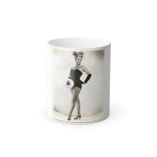 Adele Jergens #248 - 8x10 Vintage Full Body Glamour Promo Photo for ''Armored Car Robbery'' '50 (Vintage Female Icon) Color Changing Coffee Mug 11oz - Go Mug Yourself