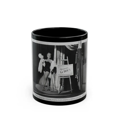 Adele Jergens #249 - Vintage B&W Glamour Promo Photo Photo for ''Armored Car Robbery'' '50 Film (Vintage Female Icon) Black Coffee Mug 11oz - Go Mug Yourself