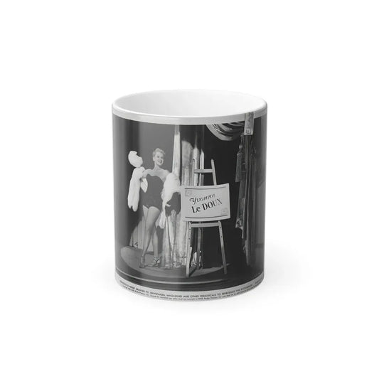 Adele Jergens #249 - Vintage B&W Glamour Promo Photo Photo for ''Armored Car Robbery'' '50 Film (Vintage Female Icon) Color Changing Coffee Mug 11oz - Go Mug Yourself