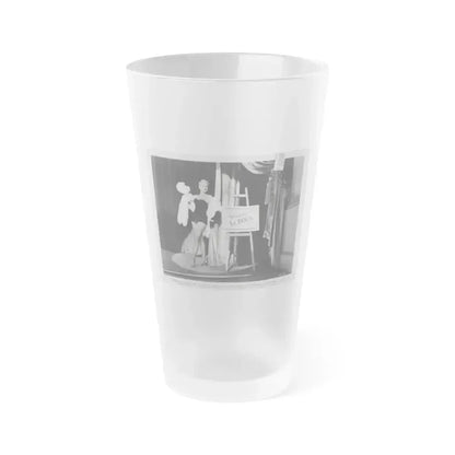 Adele Jergens #249 - Vintage B&W Glamour Promo Photo Photo for ''Armored Car Robbery'' '50 Film (Vintage Female Icon) Frosted Pint Glass 16oz 16oz Frosted - Go Mug Yourself